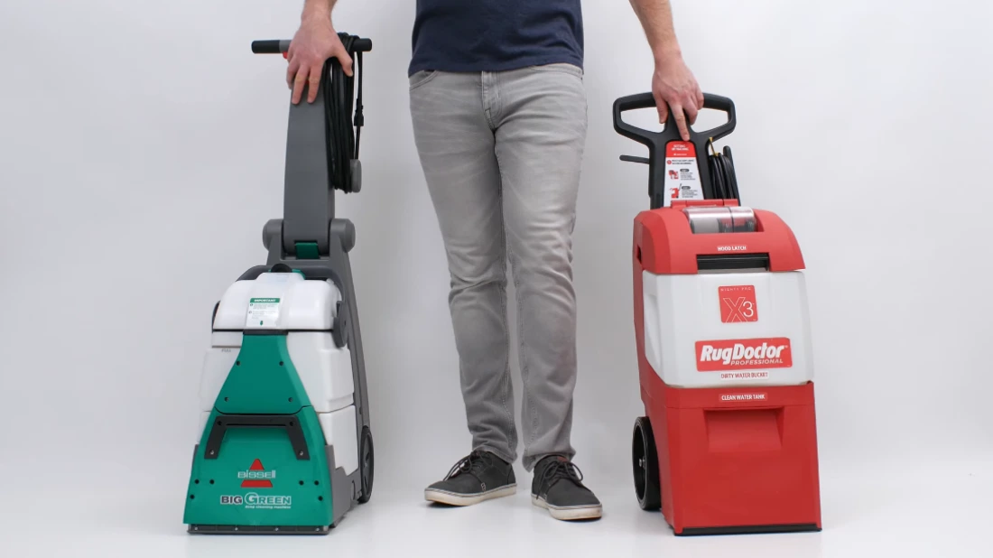 Real-world comparison of Rug Doctor rental vs professional carpet cleaning results in Medford Oregon